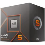 AMD Ryzen 5 8400F / LGA AM5 / max. 4.7GHz / 6C/12T / 22MB / 65W TDP / without VGA / BOX incl. Wraith Stealth cooler