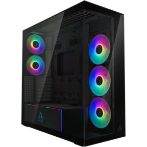 ARCTIC Xtender case / E-ATX / 2x120mm ARGB fan / 2xUSB / USB-C / mirror glass / black