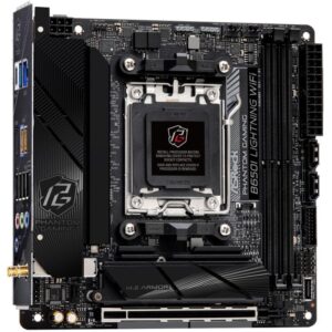 ASRock B650I Lightning WiFi / AMD B650 / AM5 / 2x DDR5 DIMM / 2x M.2 / HDMI / USB-C / WiFi / Mini-ITX