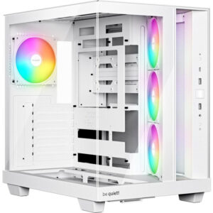 Be quiet! case LIGHT BASE 500 LX / MidT / 4x120mm ARGB fans / 2 x USB 3.2 / USB-C / panoramic / white