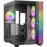 Be quiet! case LIGHT BASE 600LX / ATX / 4x 120mm ARGB fan / 2xUSB 3.0 / USB-C / panoramic / black