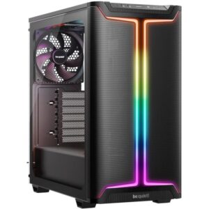 Be quiet! PURE BASE 501DX case / ATX / 3x140mm PWM fan / ARGB LED strip / USB3.2 / tempered glass / black