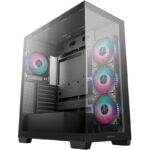 DEEPCOOL case CG580 4F / ATX / 4x120mm ARGB fans / 2xUSB 3.0 / panoramic / tempered glass / black