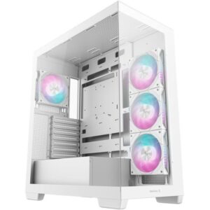 DEEPCOOL case CG580 4F / ATX / 4x120mm ARGB fans / 2xUSB 3.0 / panoramic / tempered glass / white