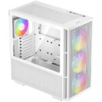 DEEPCOOL case CH560 / MidT / 3x140 and 120mm ARGB fan / USB 3.0 / tempered glass / white