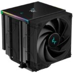 DEEPCOOL cooler AK620 Digital / 2x120mm fan / 6x heatpipes / for Intel and AMD / complete black / digital display
