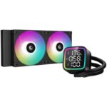 DEEPCOOL water cooler LD240 / 2x120 mm PWM ARGB fan / display / black