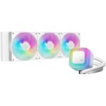 DEEPCOOL water cooler LE360 V2 / 3x120 PWM ARGB fan / display / white