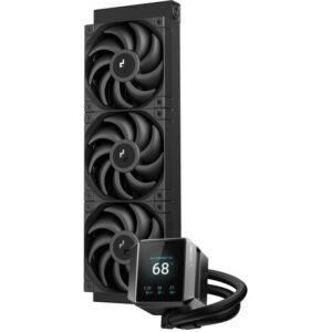 DEEPCOOL water cooler MYSTIQUE 360 / 3x120mm fan / digital display / Intel and AMD / black