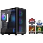 Endorfy Arx 700 ARGB case / ATX / 4x 140 ARGB fan (up to 8 fans) / 2x USB / USB-C / mesh back / tempered glass / black