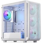 Endorfy Arx 700 ARGB case / ATX / 4x 140 ARGB fan (up to 8 fans) / 2x USB / USB-C / mesh back / tempered glass / white