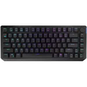 Endorfy gaming keyboard Thock 75% Wireless Red / RGB / red sw. / wireless / mechanical / US layout / shortened / black