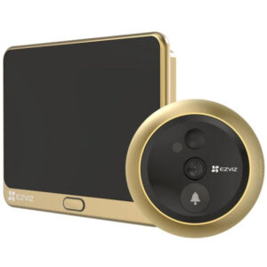 EZVIZ smart video doorphone DP2C/ Wi-Fi/ 1080p camera/ H.265/ peephole/ doorbell/ IR up to 5 m/ PIR/ LCD 4.3"/ gold