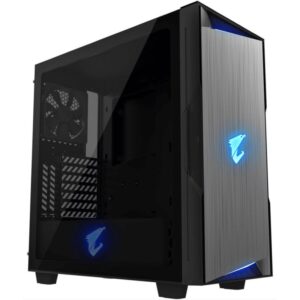 GIGABYTE AORUS C300 GLASS / ATX / transparent side panel / 2x USB 3.0 / USB-C / HDMI / RGB / black