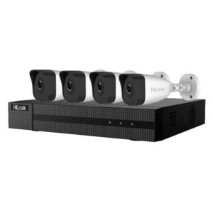 HiLook Powered by HIKVISION/ Network KIT IK-4142BH-MH/P(C)/ 2Mpx/ 4x cameras IPC-B121H 2.8mm/ 1x NVR-104MH-D/4P/ 1TB HDD