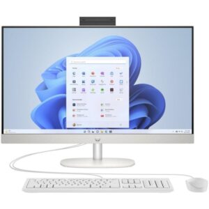 HP 27-cr0001nc/ AiO/ Ryzen 5 7520U/ 16GB DDR5/ 512GB SSD/ AMD Integrated/ 27" FHD, matte/ W11H/ kbd+mouse/ white