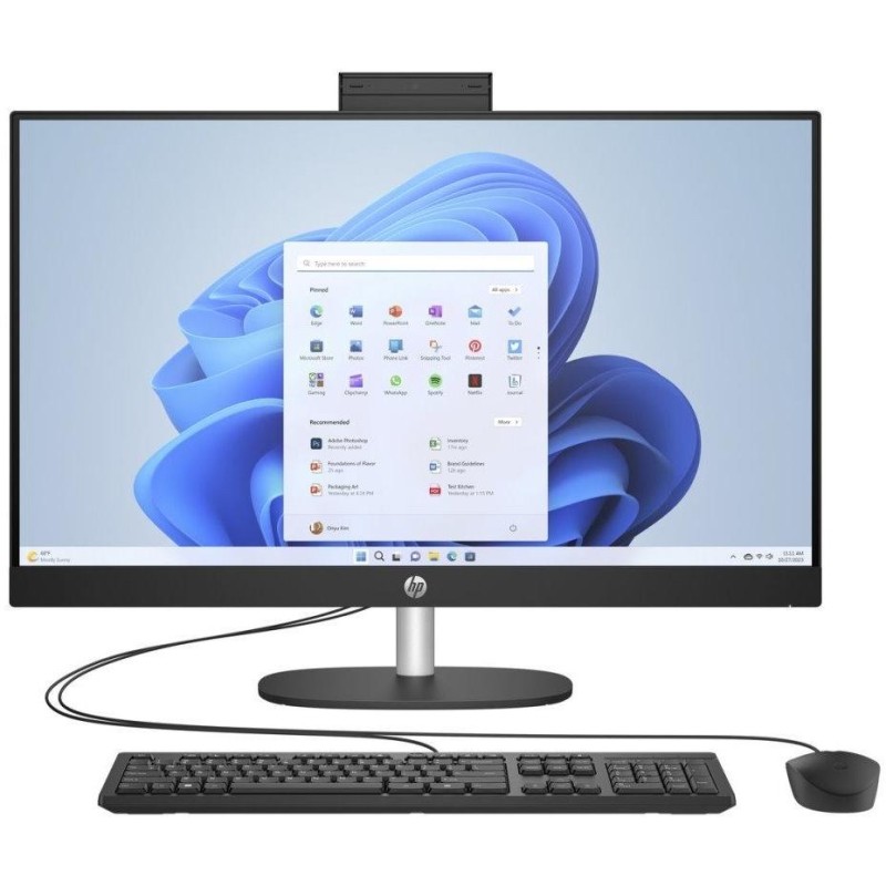 HP 27-cr0005nc/ AiO/ i7-1355U/ 32GB DDR4/ 1TB SSD/ Intel Internal Graphics/ 27" FHD, matte/ W11H/ kbd+mouse/ black