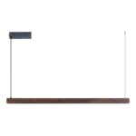 IMMAX NEO MADEIRA SMART linear lighting, walnut wood, 122cm, Wi-Fi, TUYA