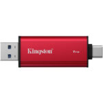 KINGSTON Dual Portable SSD 1TB SSD / external SSD / USB type A + C / USB 3.2 Gen 2x2 / black-red