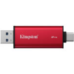 KINGSTON Dual Portable SSD 2TB SSD / external SSD / USB type A + C / USB 3.2 Gen 2x2 / black-red