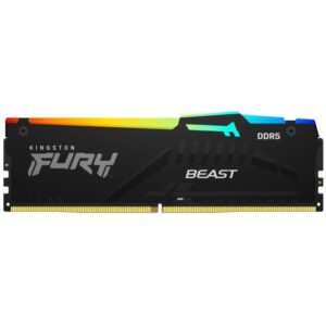 KINGSTON FURY Beast Black RGB 16GB DDR5 5600MT/s / CL40 / DIMM