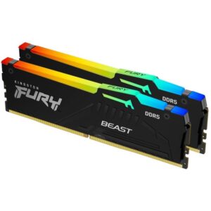 KINGSTON FURY Beast Black RGB XMP 32GB DDR5 6400MT/s / CL32 / DIMM / Kit 2x 16GB