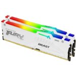 KINGSTON FURY Beast White RGB XMP 64GB DDR5 6400MT/s / CL32 / DIMM / Kit 2x 32GB