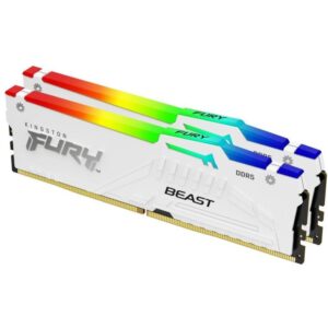 KINGSTON FURY Beast White RGB XMP 64GB DDR5 6400MT/s / CL32 / DIMM / Kit 2x 32GB