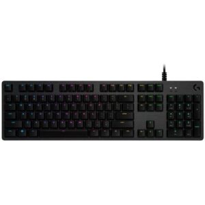 Logitech gaming keyboard G512 LIGHTSYNC RGB/ mechanical/ GX Brown/ USB/ US layout/ Carbon