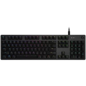 Logitech gaming keyboard G512 LIGHTSYNC RGB/ mechanical/ GX Red/ USB/ US layout/ Carbon