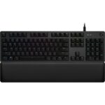 Logitech gaming keyboard G513 LIGHTSYNC RGB/ mechanical/ GX Brown/ USB/ US layout/ Carbon