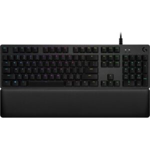 Logitech gaming keyboard G513 LIGHTSYNC RGB/ mechanical/ GX Brown/ USB/ US layout/ Carbon