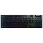 Logitech gaming keyboard G915 LIGHTSYNC RGB/ mechanical/ wireless/ GL tactile/ USB/ US layout/ Carbon