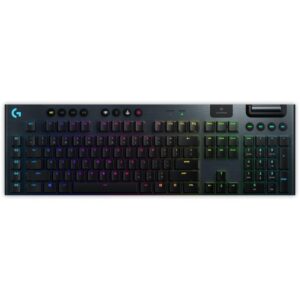 Logitech gaming keyboard G915 LIGHTSYNC RGB/ mechanical/ wireless/ GL tactile/ USB/ US layout/ Carbon
