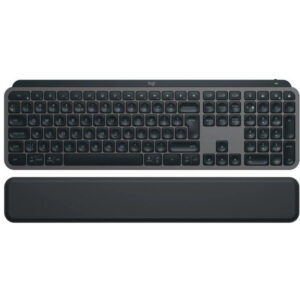 Logitech MX Keys S keyboard/ wireless/ Bluetooth/ USB-C/ US layout/ palm rest/ graphite