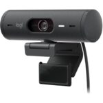Logitech webcam BRIO 500, Full HD, 4x zoom, RightLight 4 with HDR, graphite, USB-C