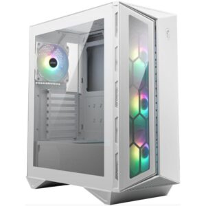 MSI case MPG GUNGNIR 110R WHITE/ without power supply/ left tempered glass/ 4x 120 mm ARGB fan/ 1x USB-C/ 2x USB 3.0/ white