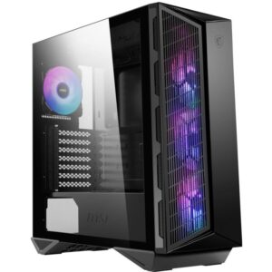 MSI case MPG GUNGNIR 111R/ without power supply/ left tempered glass/ 4x 120 mm ARGB fan/ 1x USB-C/ 2x USB3.2/ black