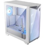 MSI case MPG GUNGNIR 300R AIRFLOW WHITE/ without power supply/ white/ left tempered glass/ 4x 120 mm A-RGB fan/ 1x USB-C/ 2x USB