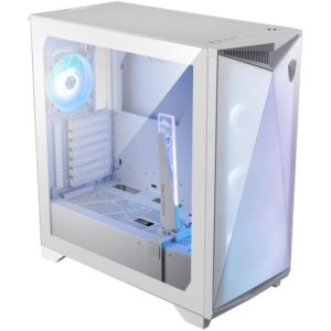 MSI case MPG GUNGNIR 300R AIRFLOW WHITE/ without power supply/ white/ left tempered glass/ 4x 120 mm A-RGB fan/ 1x USB-C/ 2x USB