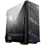MSI case MPG VELOX 100P AIRFLOW/ without power supply/ left tempered glass/ 3x 120mm/ 1x 120mm ARGB/1x USB3.1 Type-C/2x USB3.0/