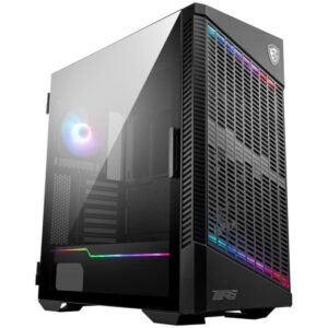 MSI case MPG VELOX 100P AIRFLOW/ without power supply/ left tempered glass/ 3x 120mm/ 1x 120mm ARGB/1x USB3.1 Type-C/2x USB3.0/
