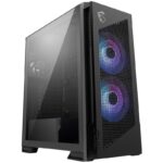 MSI case MPG VELOX 300R AIRFLOW PZ/ without power supply/ tempered glass/ 2x 160mm fan/ 1x 120mm fan/ 2x USB/ 1x USB-C/ black