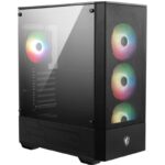 MSI MAG FORGE 112R case/ without power supply/ left tempered glass/ 4x 120 mm A-RGB fan/ 2x USB3.0/ black