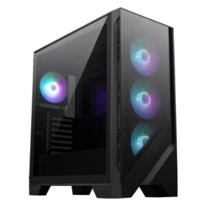 MSI MAG FORGE 320R AIRFLOW case/ without power supply/ left tempered glass/ 4x 120 mm A-RGB fan/ 2x USB3.2/ black
