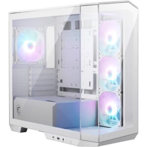 MSI MAG PANO M100R PZ White case/ without power supply/ left and front glass/ 4x 120 mm A-RGB fan/ 1x USB-C/ 1x USB3.2/ white
