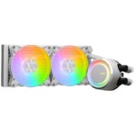 MSI water cooler CPU MAG CORELIQUID E240 WHITE/ 2x 120mm ARGB fan/ support LGA1700/ white