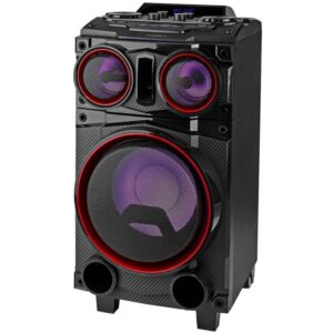 NEDIS party speaker/ 120 W power/ Bluetooth/ 6.5 hour battery playback time/ handle/ party lighting/ equalizer