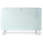 NEDIS Wi-Fi smart convection heater/ thermostat/ glass front panel/ IP24/ power 2000 W/ white
