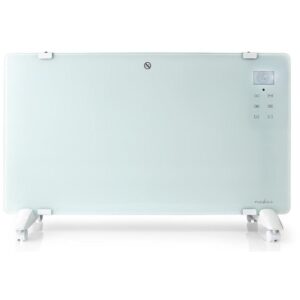 NEDIS Wi-Fi smart convection heater/ thermostat/ glass front panel/ IP24/ power 2000 W/ white